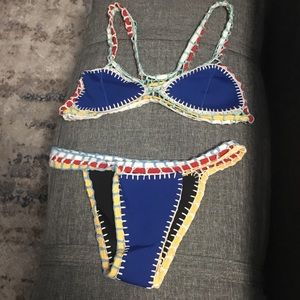 Knit neopreme bikini never worn brand new!